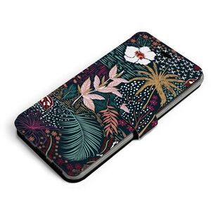 Mobiwear VP13S Samsung Galaxy A20e flipes tok - sötét flóra kép