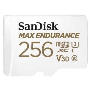 SANDISK microSDXC 256GB Max Endurance + SD adapter kép