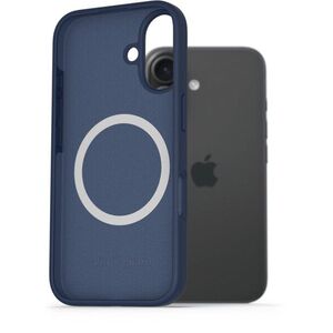 AlzaGuard iPhone 16 Silicone Case Compatible with Magsafe kék tok kép
