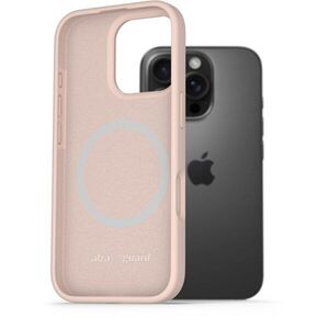 AlzaGuard iPhone 16 Pro Silicone Case Compatible with Magsafe rózsaszín tok kép