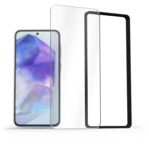 AlzaGuard Glass EasyFit 2 Pack Samsung Galaxy A55 2.5D üvegfólia + felhelyező keret kép