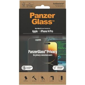 PanzerGlass Privacy Apple iPhone 14 Pro üvegfólia + felhelyező keret kép