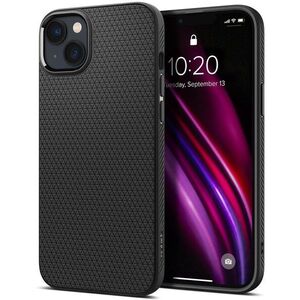 Spigen Liquid Air iPhone 14 matt fekete tok kép
