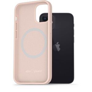 AlzaGuard Silicone Case Compatible with Magsafe iPhone 12 Mini rózsaszín tok kép