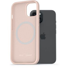 AlzaGuard Silicone Case Compatible with Magsafe iPhone 15 rózsaszín tok kép