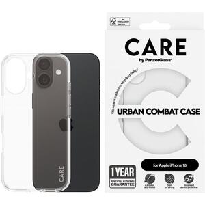 PanzerGlass CARE Apple iPhone 16 Combat átlátszó nem sárguló tok kép