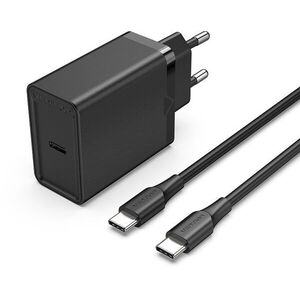 Vention 1-port 25 W USB-C Wall Charger with USB-C Cable EU-Plug fekete kép