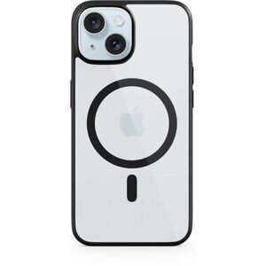 Epico Mag+ Hero iPhone 15 Plus MagSafe átlátszó fekete tok kép