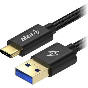 AlzaPower AluCore USB-A to USB-C 3.2 Gen 1 5Gbps 2m, fekete kép