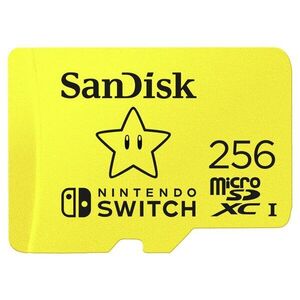 SANDISK microSDXC 256GB Nintendo Switch A1 V30 UHS-1 U3 kép