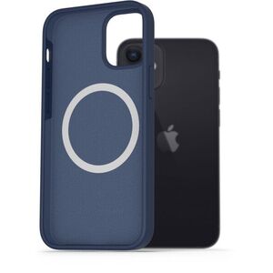 AlzaGuard Silicone Case Compatible with Magsafe iPhone 12 Mini kék tok kép