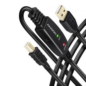 AXAGON ADR-210B USB 2.0 Active Connecting / Repeater Cable, USB-A to USB-B, 10 m kép