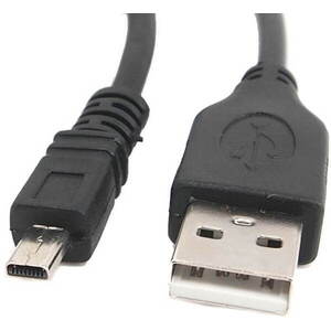OEM USB A to MINI 8-pin, 1, 8m, fekete kép