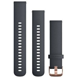 Garmin Quick Release 20 szilikonszíj - sötétkék - rózsaarany csat kép