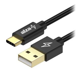 AlzaPower AluCore Charge USB-A to USB-C 2.0 0.5m, fekete kép