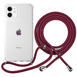 Epico Nake String Case iPhone 11 fehér átlátszó / piros tok kép