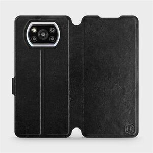 Mobiwear Xiaomi Poco X3 Pro fekete flipes tok szürke belsővel kép