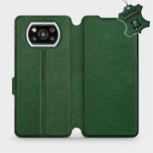 Mobiwear Xiaomi Poco X3 Pro zöld flipes bőr tok kép