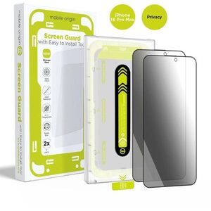 Mobile Origin Screen Guard Privacy With Easy Applicator 2 Pack iPhone 16 Pro Max üvegfólia kép