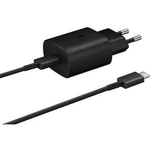 Samsung 25W úti töltőfej + USB-C/USB-C adatkábel Black (Bulk) kép
