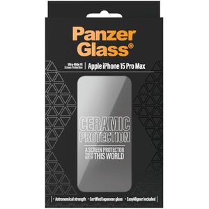 PanzerGlass Ceramic Apple iPhone 15 Pro Max felhelyező kerettel kép