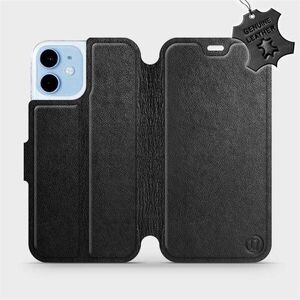 Mobiwear Apple iPhone 12 mini fekete flipes bőr tok kép