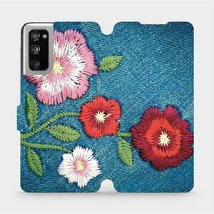 Mobiwear MD05P Samsung Galaxy S20 FE flipes tok - farmer virágok kép