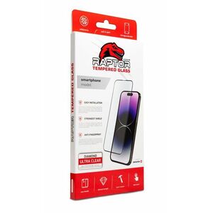 Swissten Raptor Diamond Ultra Clear Apple iPhone 14 Pro Max 3D üvegfólia - fekete kép