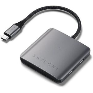 Satechi 4 portos USB-C, PD-vel - szürke (űrszürke) kép