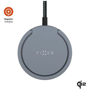 FIXED MagPad Pro2 töltőállvány MagSafe és Qi2 támogatással, 15 W, szürke kép