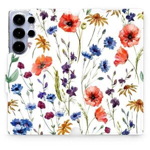 Mobiwear Samsung Galaxy S25 Ultra flip tok - mezei virágok kép