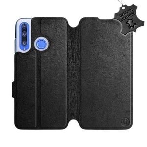 Mobiwear Honor 20 Lite fekete bőr flip tok kép