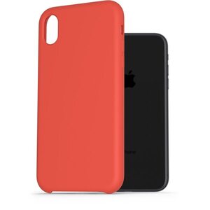 AlzaGuard Premium Liquid Silicone Case iPhone Xr piros tok kép