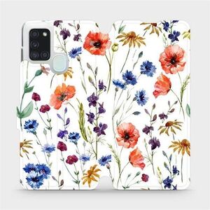 Mobiwear Samsung Galaxy A21S flip tok - MP04S, mezei virágok kép