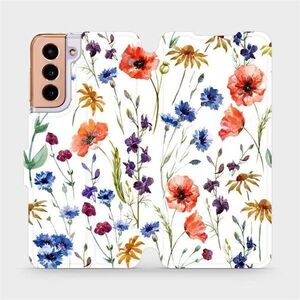 Mobiwear MP04S Samsung Galaxy S21 flipes tok - mezei virágok kép