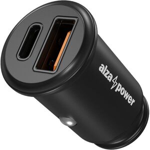 AlzaPower Car Charger C520 Fast Charge + Power Delivery - fekete kép