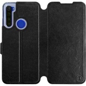 Mobiwear Xiaomi Redmi Note 8T fekete flipes tok szürke belsővel kép
