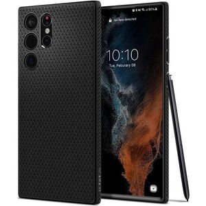Spigen Liquid Air Samsung Galaxy S22 Ultra 5G matt fekete tok kép