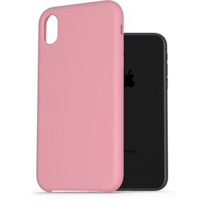 AlzaGuard Premium Liquid Silicone Case iPhone Xr rózsaszín tok kép