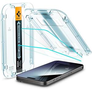 Spigen Glass tR EZ Fit 2 Pack Transparency iPhone 15 Pro üvegfólia kép