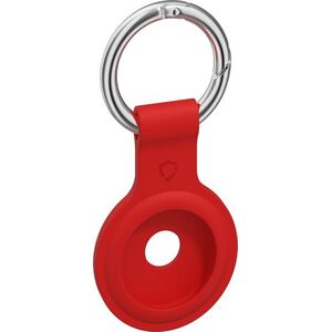 AlzaGuard Silicone Airtag Keychain, piros kép