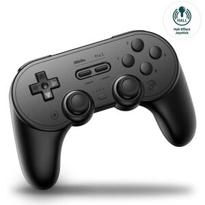 8BitDo Pro 2 Wireless Controller (Hall Effect Joystick) - Black Edition - Nintendo Switch kép