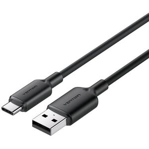 Vention USB 2.0 A Male to C Male 3A Cable 1M Black PVC Type kép