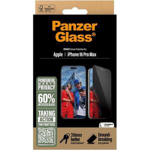 PanzerGlass Privacy Apple iPhone 16 Pro Max felhelyező kerettel kép