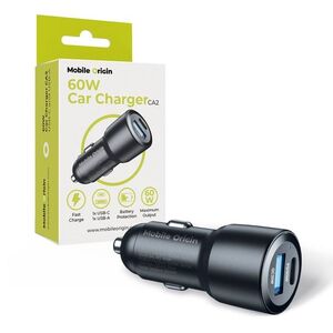 Mobile Origin Car Charger 60W USB-C and USB-A kép