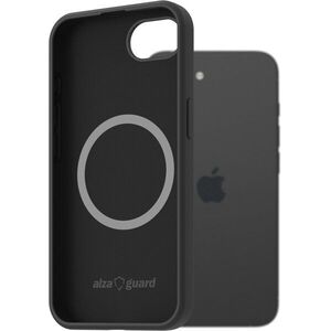 AlzaGuard Silicone Case Compatible with Magsafe iPhone 16e / 17e fekete tok kép