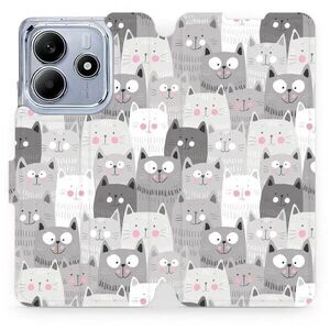 Mobiwear Xiaomi Redmi Note 14 5G flip tok - macskák kép