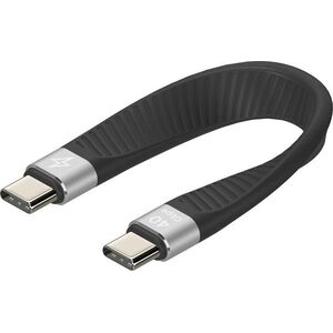 AlzaPower FlexCore USB-C to USB-C 4 Gen 3, 100 W, 40 Gbps, fekete kép