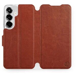 Mobiwear Samsung Galaxy S25 barna flip tok kép