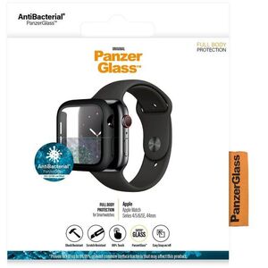 PanzerGlass Full Protection Apple Watch 4 / 5 / 6 / SE üvegfólia - 44mm, fekete keret kép